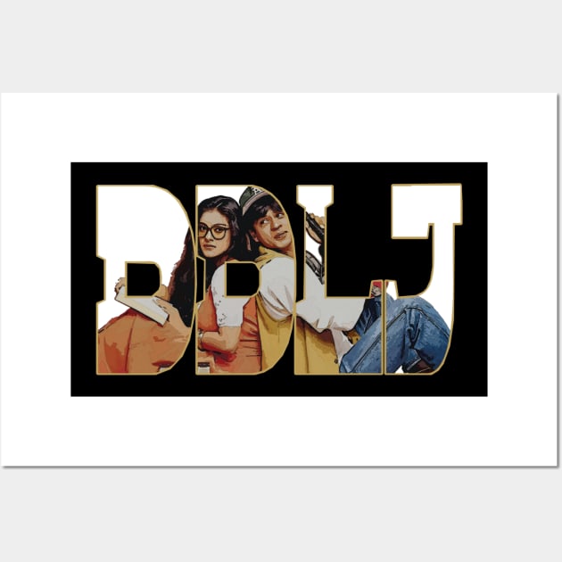 DDLJ Hindi Cinema Classic Movie For 90's Kids Wall Art by JammyPants